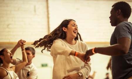 Dancers participating in a Le Bop class. Photo by Pippa Samaya..