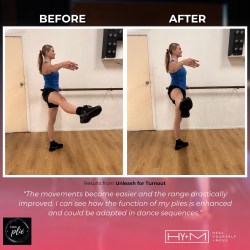 Skill and flexibility improvements from Plié, Groove'n'Shuffle studio.