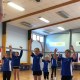 Students of Prebbleton School enjoying a Dance Workshop with Jamie Delmonte. Photo courtesy of RNZB.